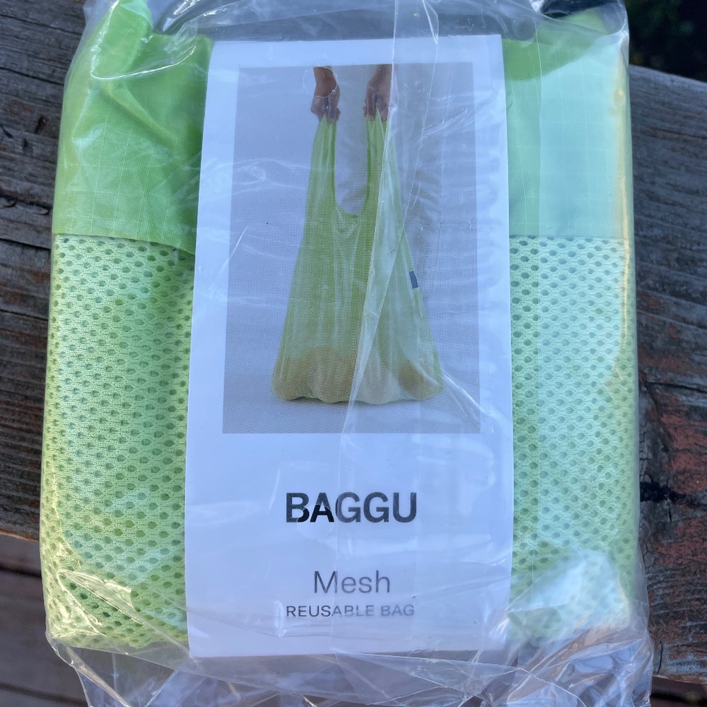 BAGGU GREEN MESH REUSABLE BAG